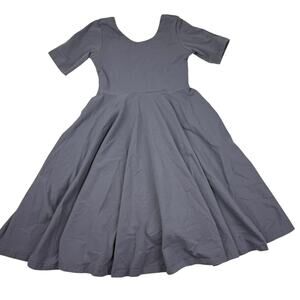 Remie Girl Gray Fit & Flare Pocket Dress